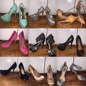WHOLE BAG OF SHOES SIZE 7 1/2 OR ONE PAIR $10
